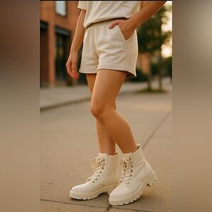 DREAM PAIRS
Chunky Non-Slip Combat Ankle Boots, Size 7